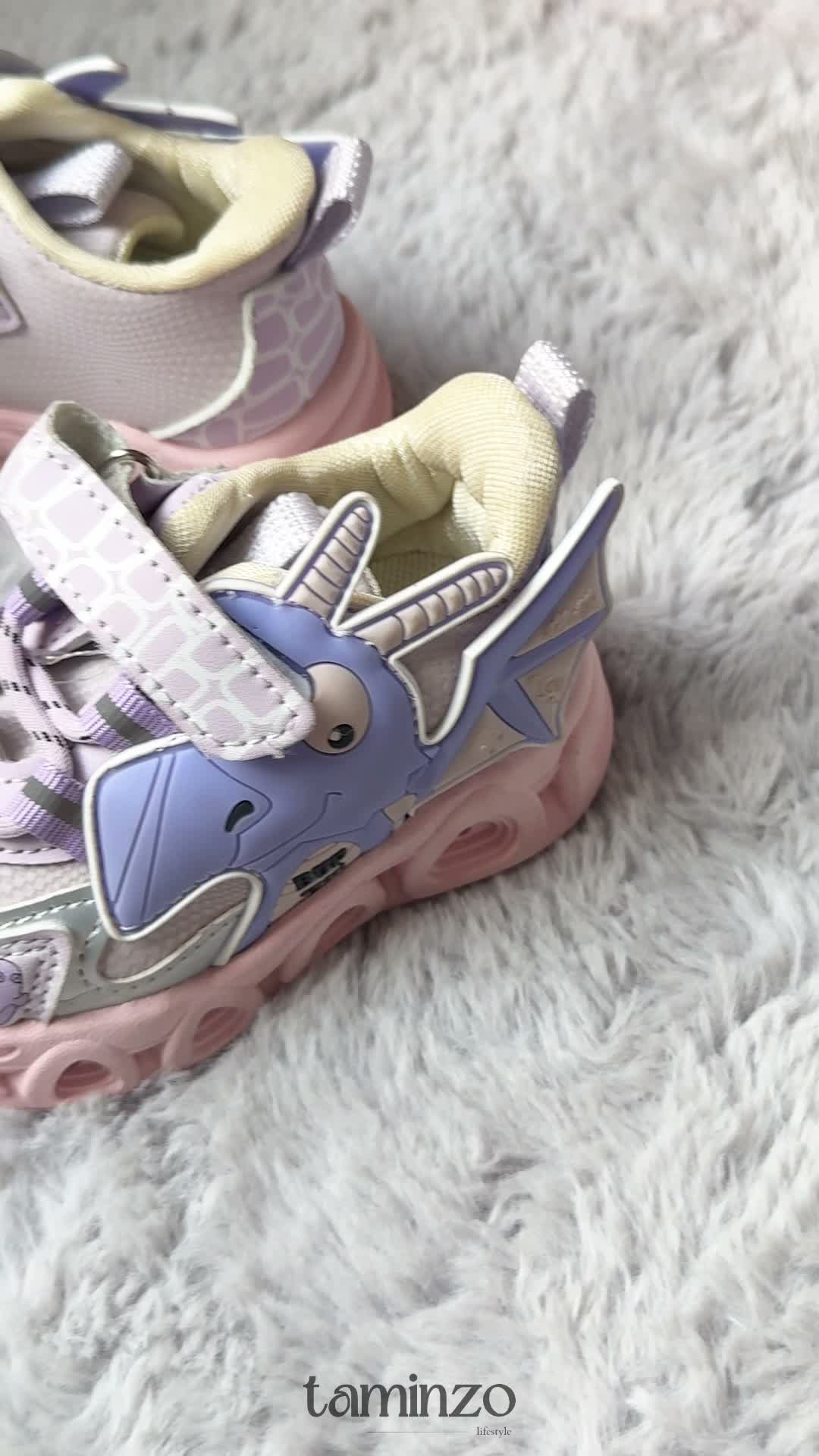 Blue White and Pink-Mum n Bub Joggers-Jog Dino Light