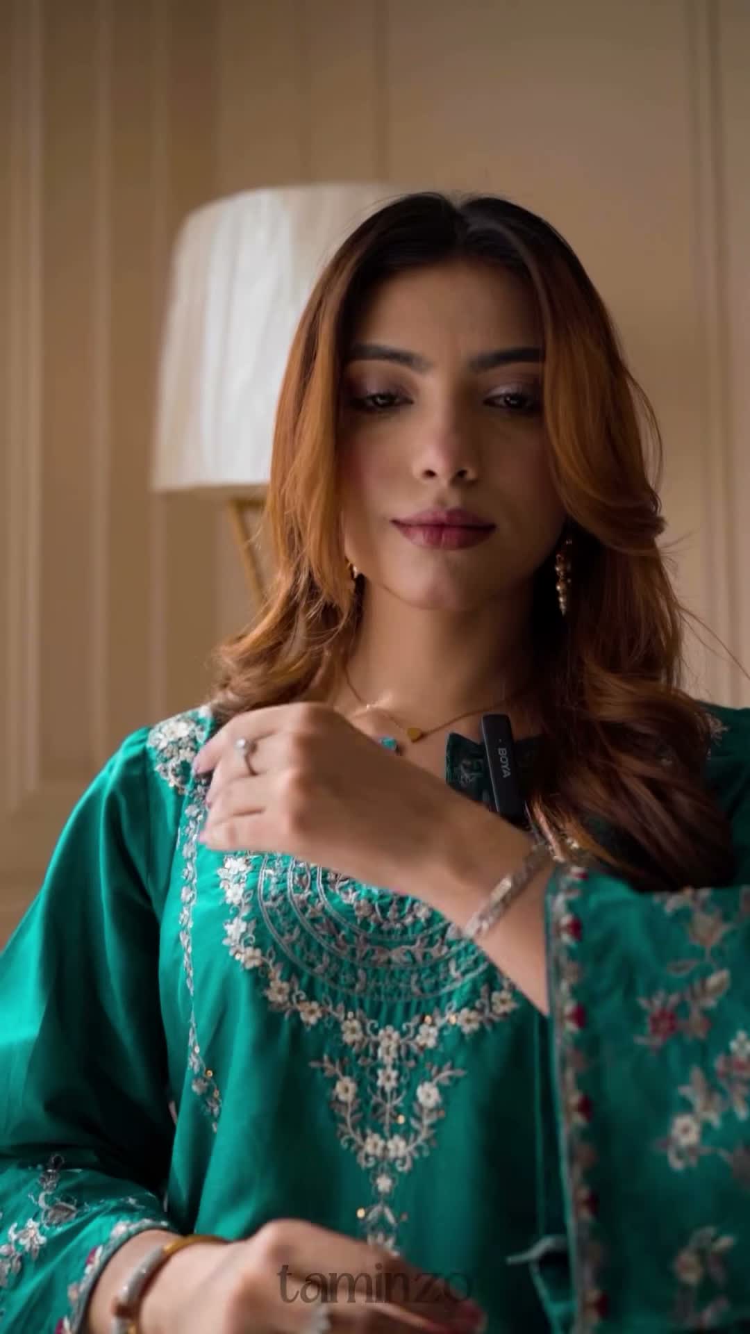 Tehzeeb Libas Lawn Embroidered Stitched 2-Piece Suit-Zirwa
