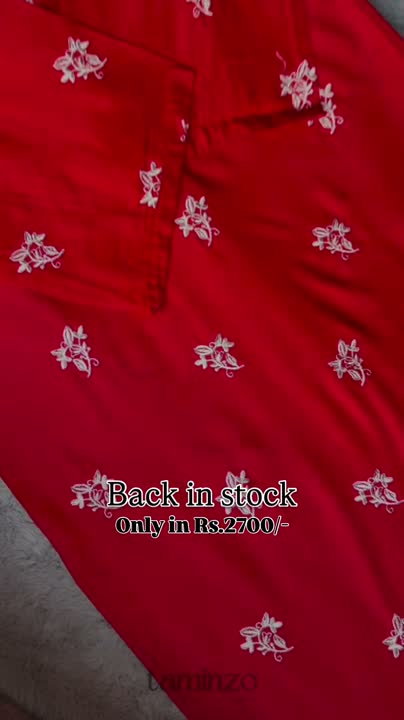 Stylish Collection Serene Summer Linen Embroidered Stitched 3-Piece Suit–Lilly