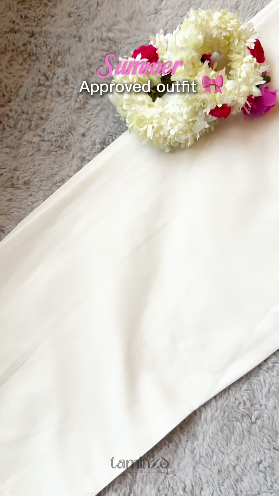 HEM Cotton Embroidered Stitched 3-Piece Suit-White ChikanKari Kurta Set with Zari Jacquard Dupatta