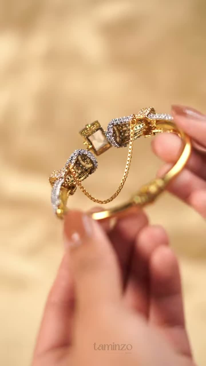 Orya Jewellery White Zircon Bangle