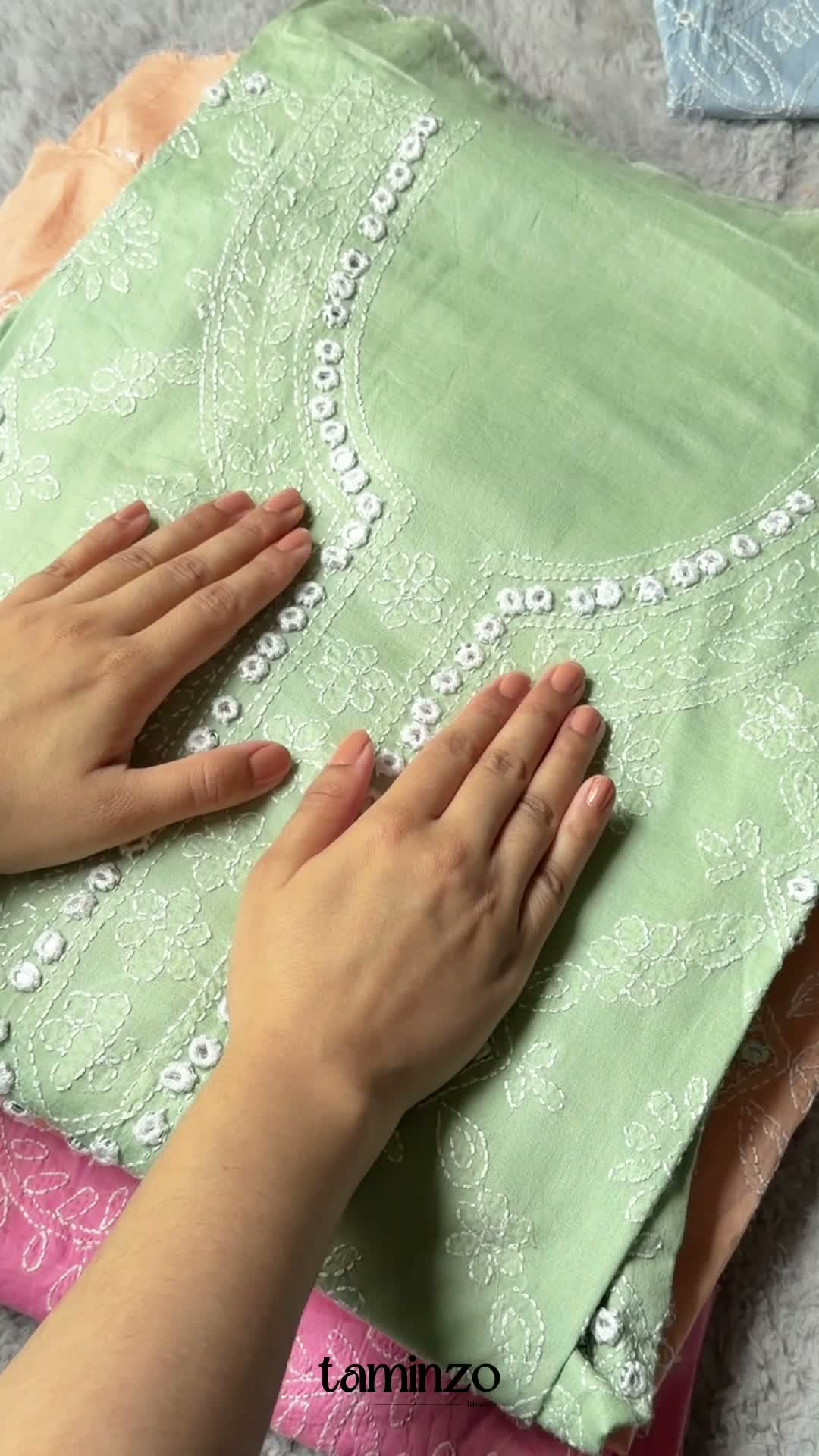 Green-Fehm Lawn Embroidered Unstitched Shirt