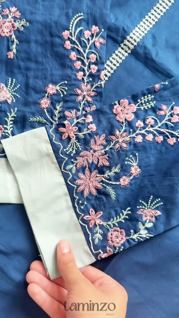 Panache Apparel Mistfall Ramadan Edit Cotton Embroidered Stitched Suit-Linea