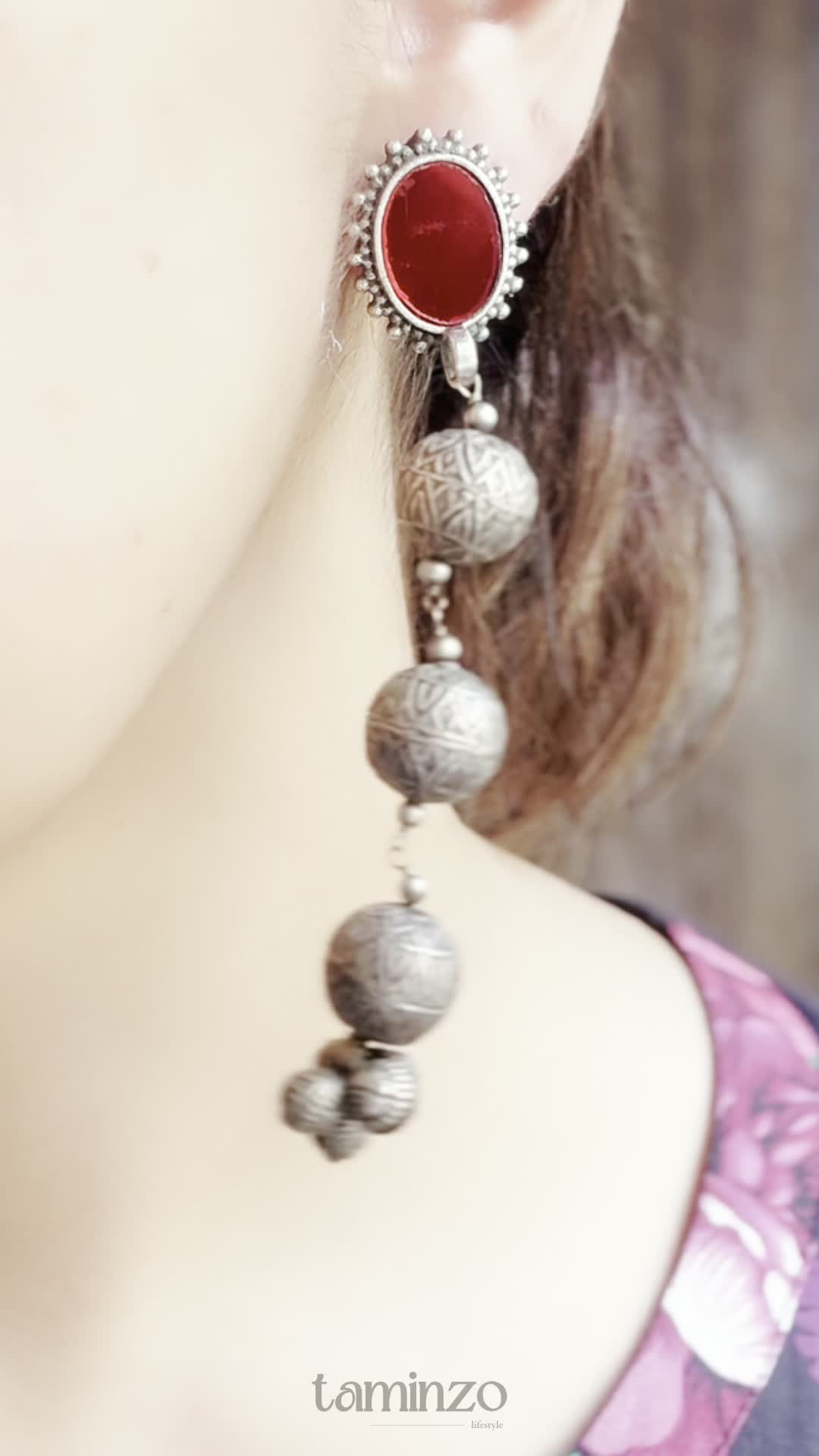 H&A Jewellery Oxidized Brass Handmade Earrings
