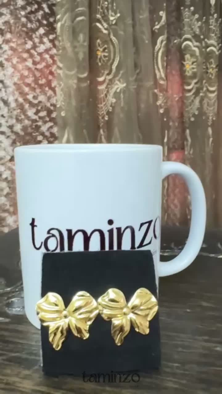 Golden Durwaj's Stud Earrings-DW-071